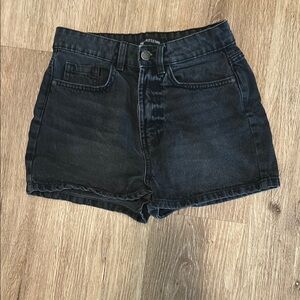 Black Denim Women's Shorts